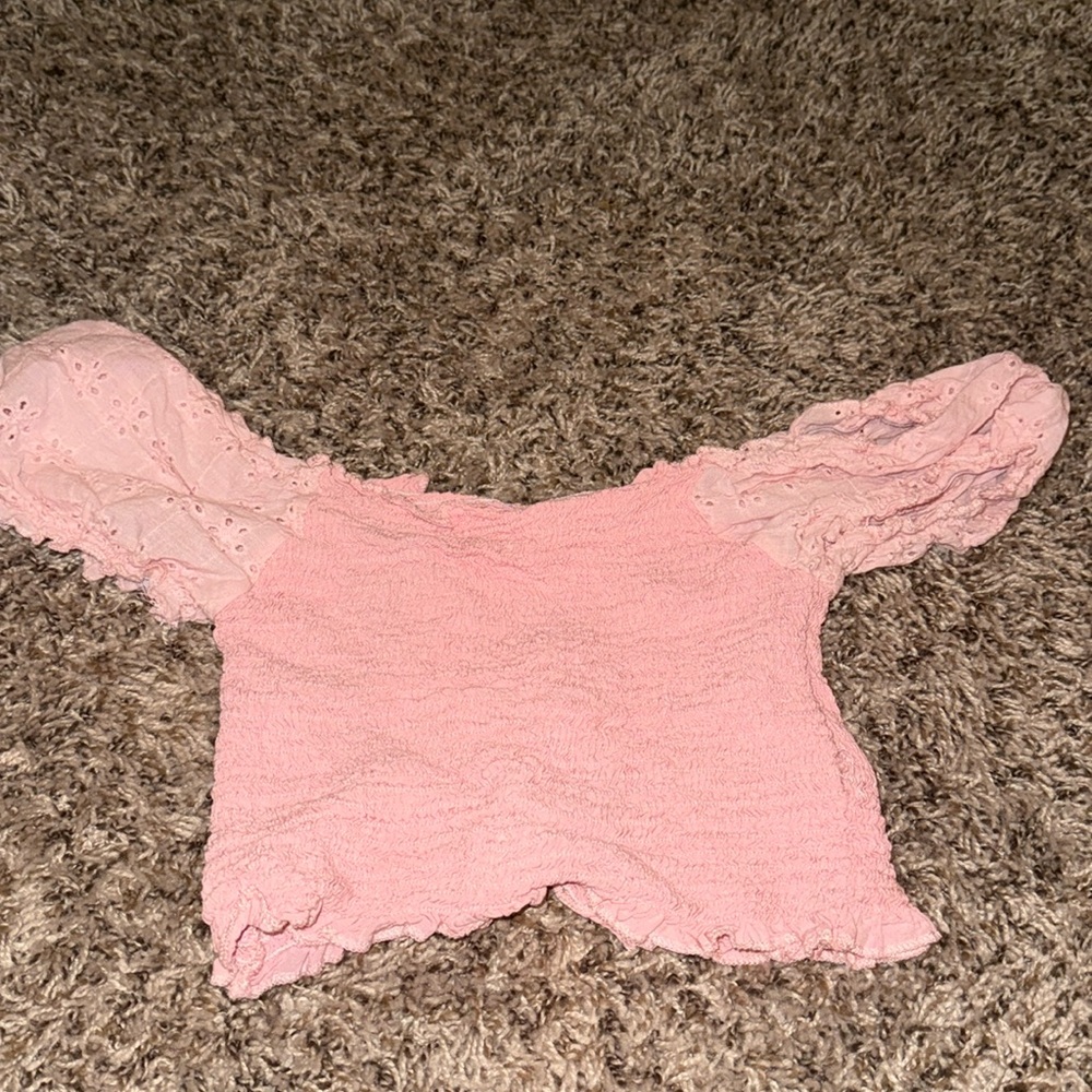 Pink crop top